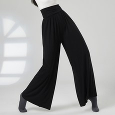 순면 스판 무용하의 댄스팬츠 무용팬츠 무용복, M, 블랙