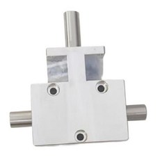 1:1 헬리컬 베벨 기어 샤프트 12mm 동방향 이중 출력 샤프트 90도 차동 기어박스, 표시된 대로