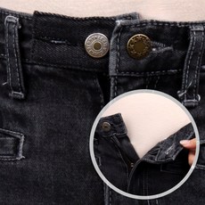 [Yzin-G] 청바지 허리늘리기 매직단추 흑청[인기상품], 1개, 상세페이지 참조