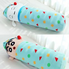 짱구 세모네모롱쿠션 2중 택1 신짱구 흰둥이 바디쿠션 바디필로우, 짱구)세모네모짱구롱쿠션