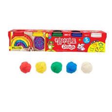 아모스 컬러점토 5색세트 (85g) 점토 클레이 DIY, 70g