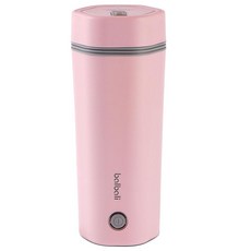 Balbali 여행용 주전자 전기 소형 휴대용 전기 주전자 끓는 물 여행용 차 주전자 휴대용 물 보일러 355ml(12온스) 여행용 전기 주전자, 핑크