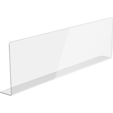 아크릴 싱크대 스플래시 가드 주방 아일랜드 및 욕실용 고투명 고정 58L x 6W 47H, 15.8″