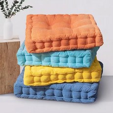 두툼하고 푹신한 사각방석 사무실 식당 카페 의자 쿠션 와플 방석