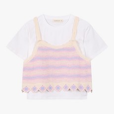 [일로딜로]NC청주점##세트상품!!~크로쉐 뷔스티에 반팔티 SET IDRA2642Z