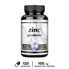 COOLKIN 吡啶甲酸鋅 100mg ﻿ - 60/120粒膠囊 美國製造, 120粒