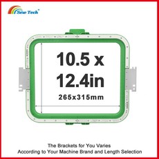 Sew Tech Brother PR1050X PR670E PR655 Babylock 등 자수기용 자기 자수 틀 Maggie Frame Mighty Hoop 프레임, 10.5x12.4in265x315mm, 1개