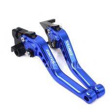 Zontes G1 125 ZT125 ZT125U UZX 2018 오토바이 CNC 액세서리 짧은 브레이크 클러치 레버 조절 핸들, blue
