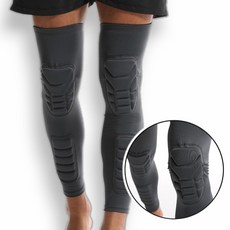 고바 스포츠 다리 보호대 쿠션패드 무릎 정강이 아대, 1개, 그레이