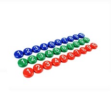 냉장고 숫자자석 냉장고자석 원형자석, 파랑, 1개