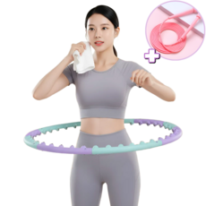 사각마켓 네오디뮴 자석 돌기형 지압 훌라후프, 1개, 블루퍼플, 1.1kg