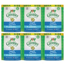 그리니즈 고양이 필라인 구강관리 스낵, 참치, 130g, 6개