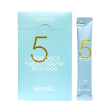 韓國Masil 8秒護髮髮膜 沖洗式沙龍級護髮 柔順蓬鬆 волос, 1個, 洗髮精 #彈力補水 (藍) 8ML