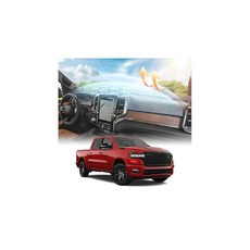 Cartist 대시 커버 2019-2026 닷지 램 1500 2500 3500 대시보드 액세서리 프리미엄 스웨이드 눈부심 방지 햇빛 가리개 매트 미끄럼 및 에어백 안전 인테리어, Cartist 대시 커버 2019-2026 닷지 램 1