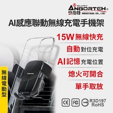 安伯特 AI感應聯動無線充電手機架 (車用手機架 汽車手機架 車載支架), 旋鈕CD口