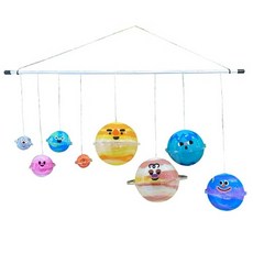 우주야 놀자 행성 컬러 모빌 DIY 키트, 5개, 남여공용