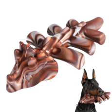 위드앤미 강아지 씹는 장난감 나일론 초강력 내구성 쇠고기향 중대형견, 1개, 트리케라톱스