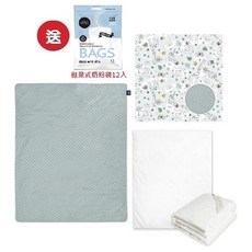 Vibebe 棉柔荳荳兩用被 (VDD61100B松石綠), 贈品:外出型奶粉袋12入