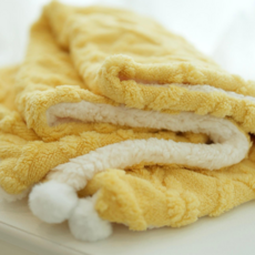 보드미펫 강아지 고양이 이불 담요, 옐로우, 1개