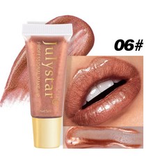 Julystar 滋潤保溼 珠光脣蜜 持久防水 水光脣油, 1個, 銷售，購買等同默認公司免責申明）,5ml