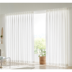 커튼명장 도톰 쉬폰 커튼 형상기억가공