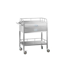 병원용드레싱카트 서빙 트롤리 수술실 장비 카트 간호사 단일 서랍 48칸 카트 고무바퀴, 초소형 마취 카트