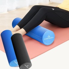 EVA폼롤러 폼블러 45cm 운동법 필라테스 목 엉덩이, 리얼블랙, EVA폼롤러 45cm 리얼블랙, 1개