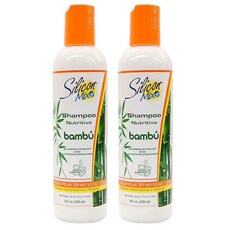 Silicon Mix - Nutritivo Bambú: 대나무 추출물 및 비타민 강화 [영양 샴푸] 236.6ml8온스 2팩 138825
