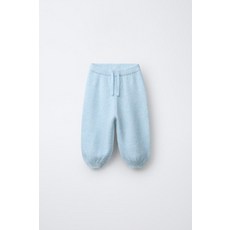 [국내발송] 자라 ZARA 니트 조거 팬츠 - 파스텔 블루