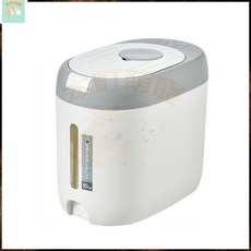 本町萌寵 寵物飼料桶 最多選擇 新四代飼料桶 飼料密封桶 飼料桶 寵物飼料桶 儲米桶 米桶 儲物桶 狗糧密封桶, 大號灰【大米約20斤、寵物糧約18斤】, 1個