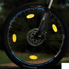 루트모아 자전거 휠 안전 반사판 야간주행안전등, 오렌지