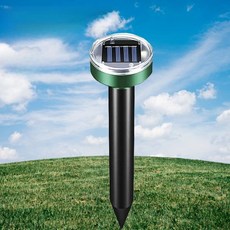 太陽能超聲波驅鼠驅蛇驅鳥器：戶外防水動物驅趕器 多功能驅蟲守護您的家園, 1個, 圓形（1個）, 95g