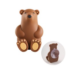 인뮤즈 북극곰 실리콘 칫솔걸이, 화이트, 1개