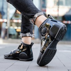 TIMEPURE 남성용 패션 숏 레인부츠 요리사/낚시/작업용 미끄럼방지 내마모 평저 고무신