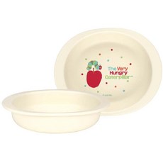 SKATER 스케이터 배고픈 애벌레 유아용 소접시 290ml 항균 식기, 1개, はらぺこあおむし
