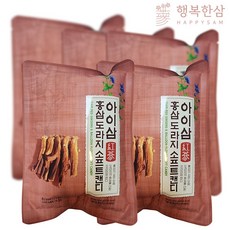 [5개묶음배송] 아이삼 홍삼 도라지 캔디 소프트사탕 100g 행복한삼, 5개