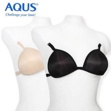 가슴 아쿠스 여성 수영복 고리형 탈부착 볼륨 뽕캡 가슴패드 베이지 블랙 EXWFIOVEL