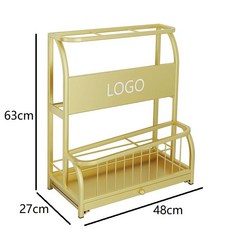 업소용 우산 꽂이함 철제 거치대 현관 꽂이 카페 보관함, 중형 1 골드 30개 필터 미포함, 1개