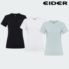 아이더 여성 사계절 베이직 통기성 신축성 스판 흡한속건 기능성 레이어드 기본 라운드 반팔 티셔츠