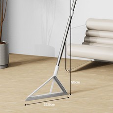 太太寶 掃把簸箕兩件套 軟毛掃帚 居家清潔, 1個, 三效閤一 掃-颳-擦 颳水掃把