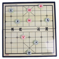 大富翁 小磁石象棋 G302 攜帶型磁性象棋 雙玩法, 1個, 綠色/白色