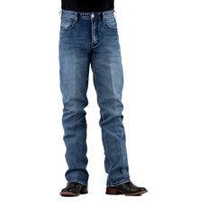 Stetson Western Jeans 남성용 스트레이트 29 x 32 블루 11-004-1211-8003 BU