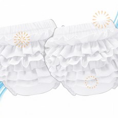 Sarfel 사펠 천기저귀 커버 여자 아기 블룸머용 기저귀 순면 러플 블룸머 2개 LY