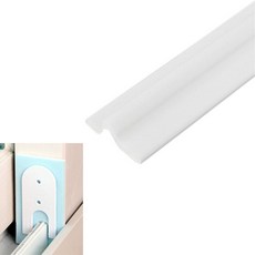 BBOMMA 推拉窗戶縫隙條 白色 16入+窗墊片, 1入