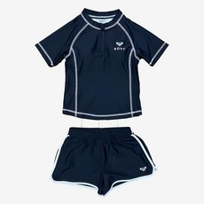 보드라이더스 록시 BRIGHT RIDE 반팔 래쉬가드 세트 (TG21KI810BLK)_CA