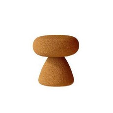 감성 벤치 구름 북유럽 양털 양털소파 인테리어 벤치의자, C. 라운드 스툴 - 다크 오렌지 램프리스