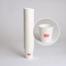 OW 알뜰 종이컵 세트 50개입 파티 정수기 생일 184ml 자판기 일회용, 1세트