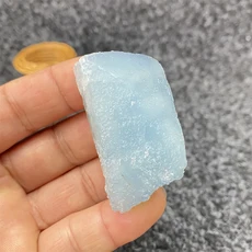 광물 표본 상자 천연 아쿠아마린 크리스탈 아우라 를 위한 불규칙한 오리지널 스톤 홈 장식 미네랄 장식품, 옵션10) 9 46g