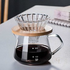 커피서버 내열유리 300ml 로하티 핸드드립 카페용 커피 포트 사무용 1개입