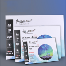 200g加厚水彩畫本 水彩專用 美術系隨身攜帶旅行本, 1個裝